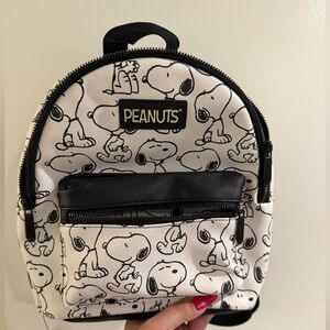 Peanuts Snoopy Black and White Mini Backpack